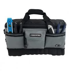 DEAD ON TOOLS 18 in. FlatTop Weather Resistant Tool Bag -Tool Storage Online Shop gray black dead on tools tool bags do720 fa 1000