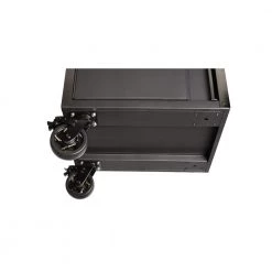 Husky 27 in. Heavy-Duty Tool Storage Side End Locker Mobile Workbench and Hutch Add-On Attachment with 2 Casters in Black -Tool Storage Online Shop matte black side tool cabinets lockers h27locker 66 1000