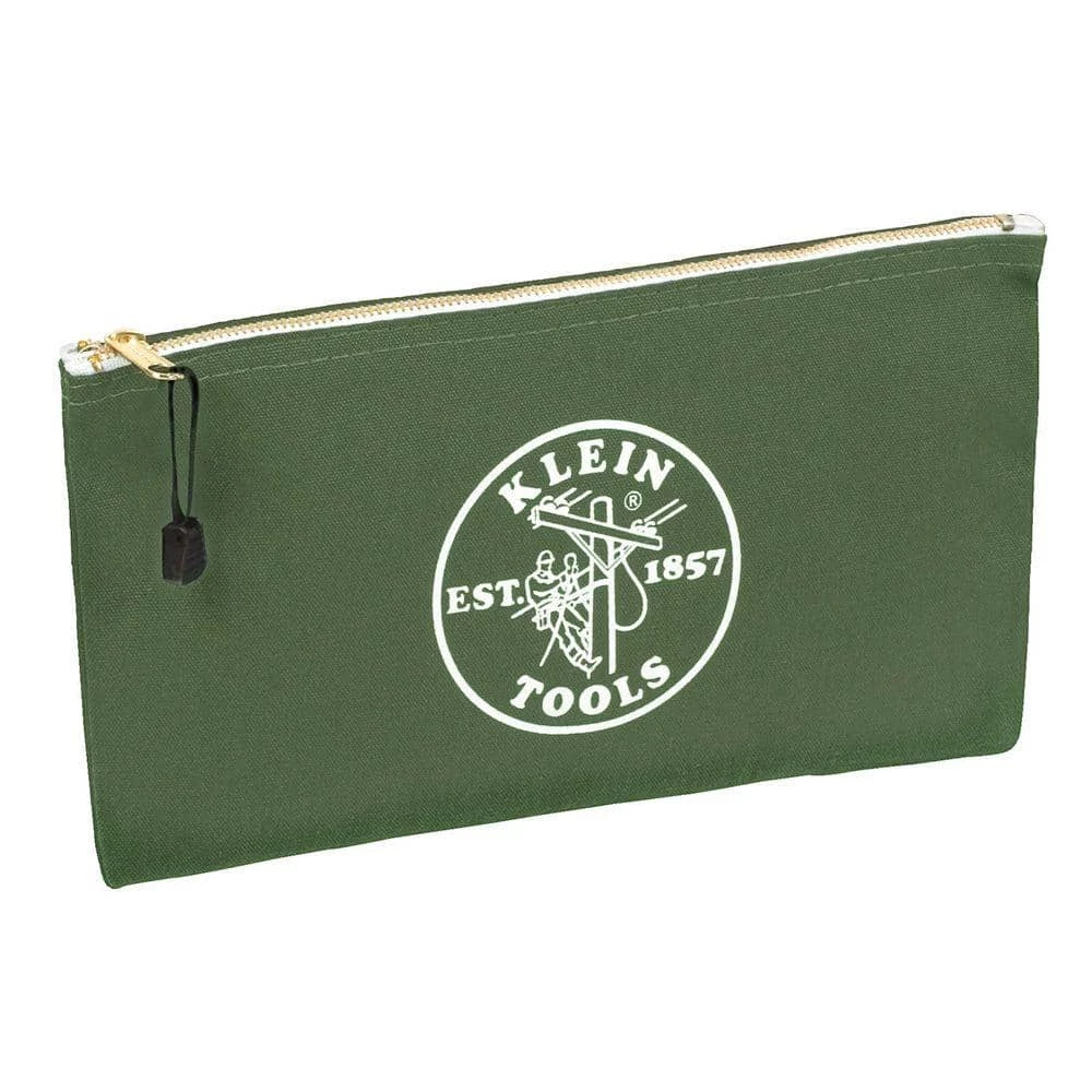 Klein Tools Zipper Bags, Canvas Tool Pouches Olive/Orange/Blue/Yellow, 4-Pack 6 Klein Tools Zipper Bags, Canvas Tool Pouches Olive/Orange/Blue/Yellow, 4-Pack - Image 4