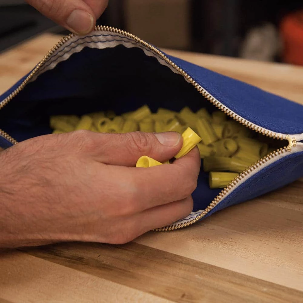 Klein Tools Zipper Bags, Canvas Tool Pouches Olive/Orange/Blue/Yellow, 4-Pack 4 Klein Tools Zipper Bags, Canvas Tool Pouches Olive/Orange/Blue/Yellow, 4-Pack - Image 2