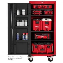 Milwaukee 27 in. 4-Shelf Tool Locker 15 Milwaukee 27 in. 4-Shelf Tool Locker -Tool Storage Online Shop red and black milwaukee side tool cabinets lockers 48 22 8586 1f 1000