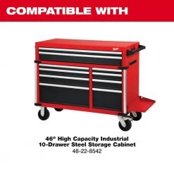 Milwaukee High Capacity 46 in. 8-Drawer Top Chest -Tool Storage Online Shop red and black milwaukee top tool chests 48 22 8541 a0 1000