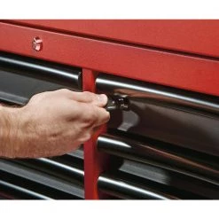 Milwaukee 46 in. 8-Drawer Steel Storage Top Chest in Red and Black 25 Milwaukee 46 in. 8-Drawer Steel Storage Top Chest in Red and Black -Tool Storage Online Shop red and black textured powder coating milwaukee top tool chests 48 22 8510 44 1000