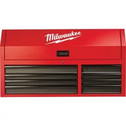 Milwaukee 46 in. 8-Drawer Steel Storage Top Chest in Red and Black 20 Milwaukee 46 in. 8-Drawer Steel Storage Top Chest in Red and Black -Tool Storage Online Shop red and black textured powder coating milwaukee top tool chests 48 22 8510 66 1000