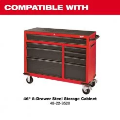 Milwaukee 46 in. 8-Drawer Steel Storage Top Chest in Red and Black 18 Milwaukee 46 in. 8-Drawer Steel Storage Top Chest in Red and Black -Tool Storage Online Shop red and black textured powder coating milwaukee top tool chests 48 22 8510 a0 1000