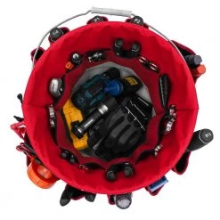 Husky 12 in. 30 Pocket Heavy Duty Bucket Jockey 5 Gallon In-Bucket Storage Tool Bag -Tool Storage Online Shop red black husky tool bags hd10030 th 4f 1000