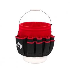 Husky 12 in. 30 Pocket Heavy Duty Bucket Jockey 5 Gallon In-Bucket Storage Tool Bag -Tool Storage Online Shop red black husky tool bags hd10030 th 66 1000