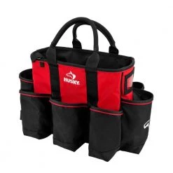 Husky 14 in. 15 Pocket Open Top Supply Tool Bag