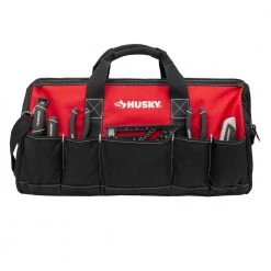 Husky 24 in. 16 Pocket Zippered Tool Bag -Tool Storage Online Shop red black husky tool bags hd60024 th 4f 1000