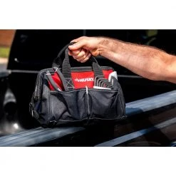 Husky 18 in., 15 in. and 12 in. Tool Bag Combo -Tool Storage Online Shop red black husky tool bags hd60258a th fd 31 1000