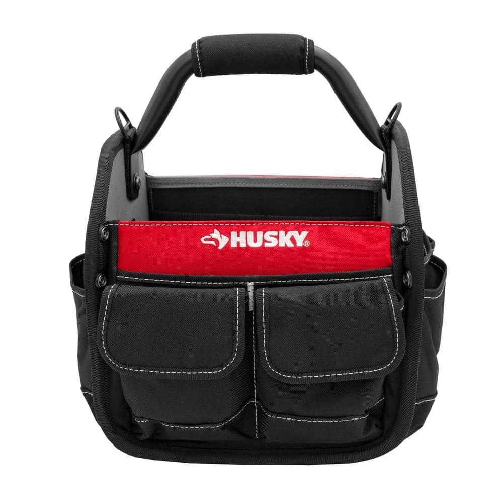 Husky 10 in. 15 Pocket Open Top Tool Bag 3 Husky 10 in. 15 Pocket Open Top Tool Bag