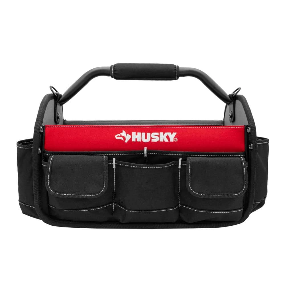 Husky 17 in. 18 Pocket Open Top Tool Bag 3 Husky 17 in. 18 Pocket Open Top Tool Bag