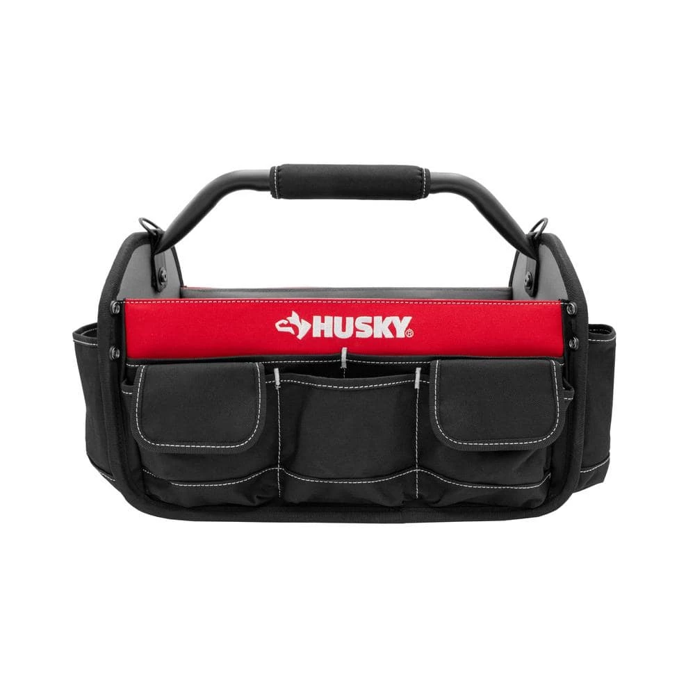 Husky 17 in. 18 Pocket Open Top Tool Bag 7 Husky 17 in. 18 Pocket Open Top Tool Bag - Image 5