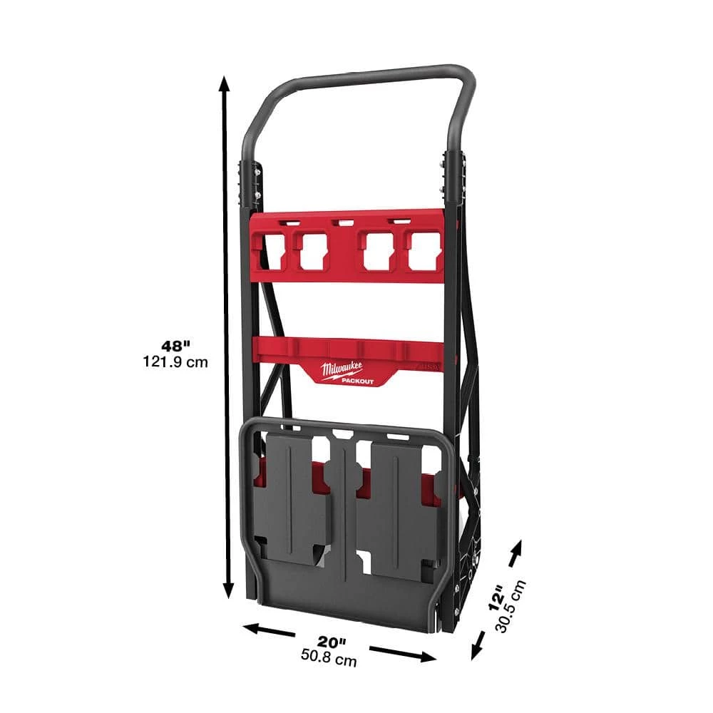 Milwaukee 20 in. W PACKOUT 2-Wheel Utility Tool Cart with 15 in. PACKOUT Backpack (2-Piece) 6 Milwaukee 20 in. W PACKOUT 2-Wheel Utility Tool Cart with 15 in. PACKOUT Backpack (2-Piece) - Image 4