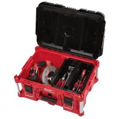 Milwaukee PACKOUT 20 in. 2-Wheel Utility Cart with Large Tool Box (2-Piece) 23 Milwaukee PACKOUT 20 in. 2-Wheel Utility Cart with Large Tool Box (2-Piece) -Tool Storage Online Shop red black milwaukee modular tool storage systems 48 22 8415 48 22 8425 c3 1000