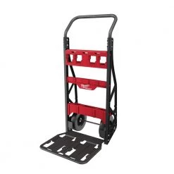 Milwaukee PACKOUT 20 in. 2-Wheel Utility Cart with (2) PACKOUT Tool Storage Crates -Tool Storage Online Shop red black milwaukee modular tool storage systems 48 22 8415 48 22 8440x2 c3 1000