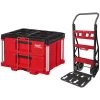 Milwaukee PACKOUT 20 in. 2-Wheel Utility Cart with 2-Drawer Tool Box 1 Milwaukee PACKOUT 20 in. 2-Wheel Utility Cart with 2-Drawer Tool Box -Tool Storage Online Shop red black milwaukee modular tool storage systems 48 22 8415 48 22 8442 64 1000