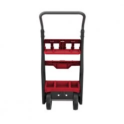 Milwaukee PACKOUT 20 in. 2-Wheel Folding Utility Cart w/3/8 in. and 1/4 in. SAE/Metric Mechanics Set (107-Piece) -Tool Storage Online Shop red black milwaukee modular tool storage systems 48 22 8415 48 22 9486 a0 1000