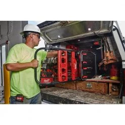 Milwaukee PACKOUT 20 in. 2-Wheel Utility Cart -Tool Storage Online Shop red black milwaukee modular tool storage systems 48 22 8415 66 1000