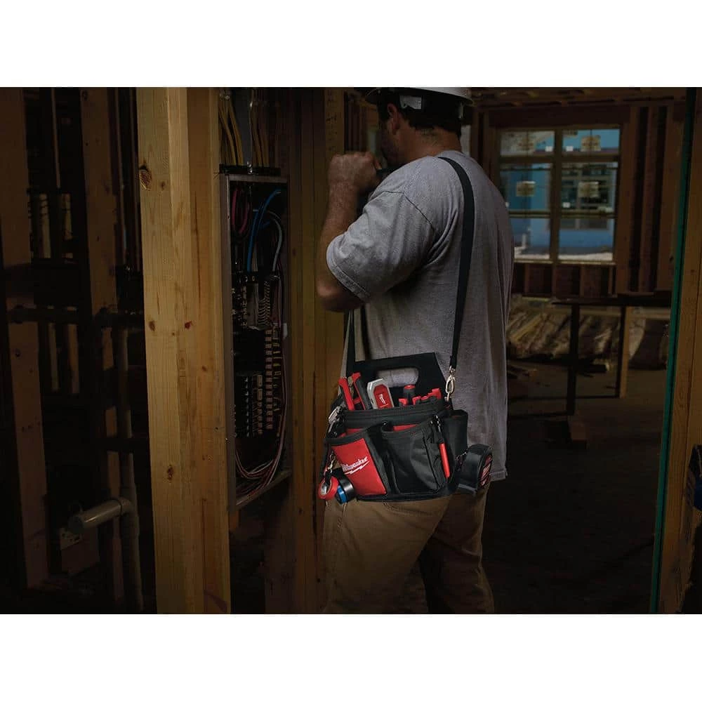 Milwaukee 15-Pocket Electricians Work Pouch/Holster with Quick Adjust Belt 13 Milwaukee 15-Pocket Electricians Work Pouch/Holster with Quick Adjust Belt - Image 11
