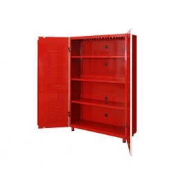 Husky 2-Pack Steel Shelf Set in Red (47 in. W x 15 in. D) for Ready-to-Assemble 48 in. Freestanding Garage Cabinet -Tool Storage Online Shop red husky garage cabinet accessories g4800psr us 40 1000