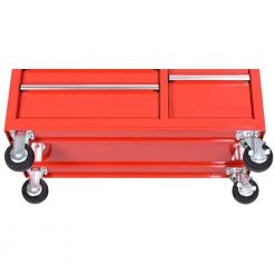 Husky 42 in. W x 18.1 in. D 8-Drawer Red Mobile Workbench Cabinet with Solid Wood Top 18 Husky 42 in. W x 18.1 in. D 8-Drawer Red Mobile Workbench Cabinet with Solid Wood Top -Tool Storage Online Shop red husky mobile workbenches h42mwc8red 1d 1000