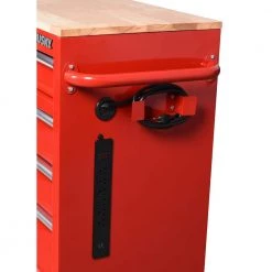 Husky 42 in. W x 18.1 in. D 8-Drawer Red Mobile Workbench Cabinet with Solid Wood Top 22 Husky 42 in. W x 18.1 in. D 8-Drawer Red Mobile Workbench Cabinet with Solid Wood Top -Tool Storage Online Shop red husky mobile workbenches h42mwc8red 4f 1000