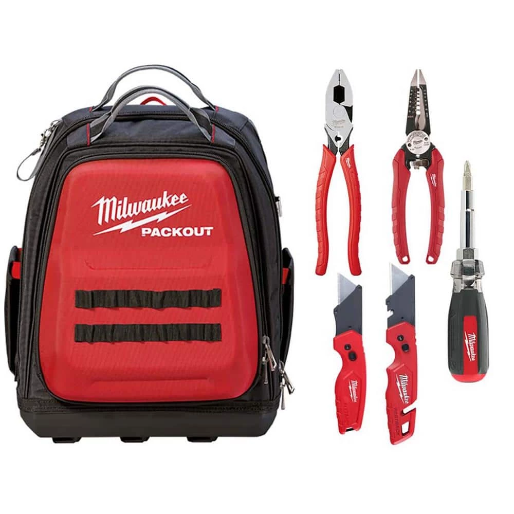 Milwaukee 15 in. PACKOUT Backpack with Hand Tool Set (5-Pieces) 3 Milwaukee 15 in. PACKOUT Backpack with Hand Tool Set (5-Pieces)