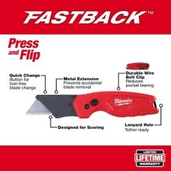Milwaukee 15 in. PACKOUT Backpack with FASTBACK 6-In-1 Folding Utility Knife and FASTBACK Compact Folding Utility Knife Set -Tool Storage Online Shop red milwaukee modular tool storage systems 48 22 8301 48 22 1505q 66 1000