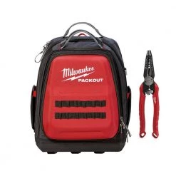 Milwaukee 15 in. PACKOUT Backpack with 7-in-1 Combination Wire Stripper Pliers