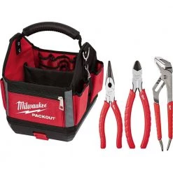 Milwaukee 10 in. PACKOUT Tote with Pliers Kit (3-Pieces)