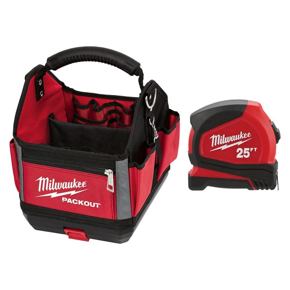 Milwaukee 10 in. PACKOUT Tote with 25 ft. Compact Tape Measure 3 Milwaukee 10 in. PACKOUT Tote with 25 ft. Compact Tape Measure
