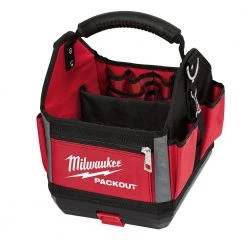 Milwaukee 10 in. PACKOUT Tote with SHOCKWAVE Impact Duty Alloy Steel Screw Driver Bit Set with PACKOUT Case (100-Piece) -Tool Storage Online Shop red milwaukee modular tool storage systems 48 22 8310 48 32 4082 a0 1000