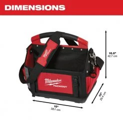 Milwaukee 15 in. PACKOUT Tote with Tool Bag -Tool Storage Online Shop red milwaukee modular tool storage systems 48 22 8315 48 22 8180 a0 1000