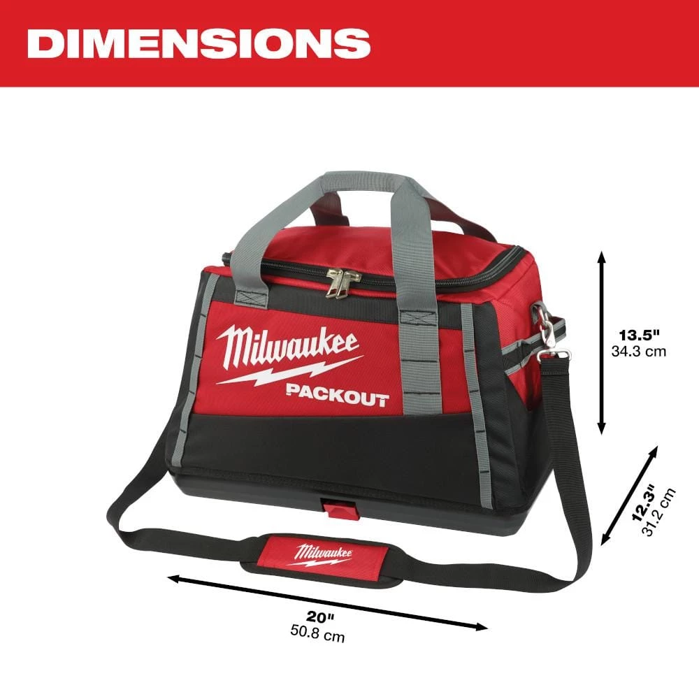 Milwaukee 20 in. PACKOUT Tool Bag with Multi-Size Zipper Tool Bags in Red (3-Pack) 6 Milwaukee 20 in. PACKOUT Tool Bag with Multi-Size Zipper Tool Bags in Red (3-Pack) - Image 4
