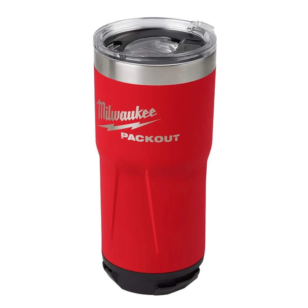 Milwaukee PACKOUT Red 20 oz. Tumbler 7 Milwaukee PACKOUT Red 20 oz. Tumbler - Image 5