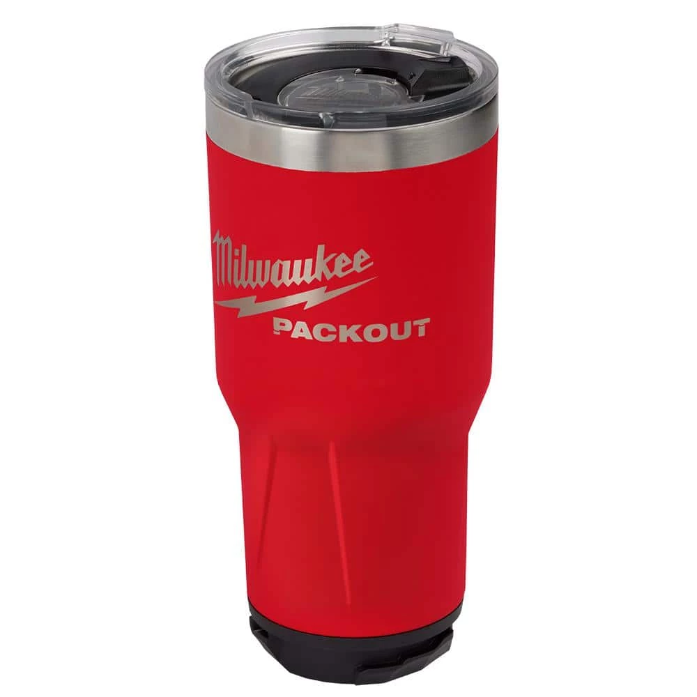 Milwaukee PACKOUT Red 30 oz. Tumbler 7 Milwaukee PACKOUT Red 30 oz. Tumbler - Image 5