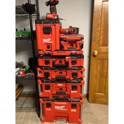 Milwaukee PACKOUT 10 in. Compact Portable Tool Box with Adjustable Dividers and Interior Storage Tray -Tool Storage Online Shop red milwaukee modular tool storage systems 48 22 8422 4f 1000