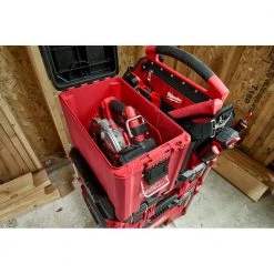 Milwaukee PACKOUT 10 in. Compact Portable Tool Box with Adjustable Dividers and Interior Storage Tray -Tool Storage Online Shop red milwaukee modular tool storage systems 48 22 8422 76 1000