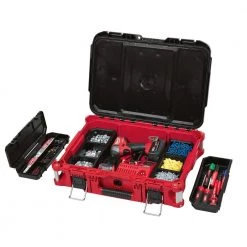 Milwaukee PACKOUT 22 in. Medium Red Tool Box with 75 lbs. Weight Capacity -Tool Storage Online Shop red milwaukee modular tool storage systems 48 22 8424 a0 1000