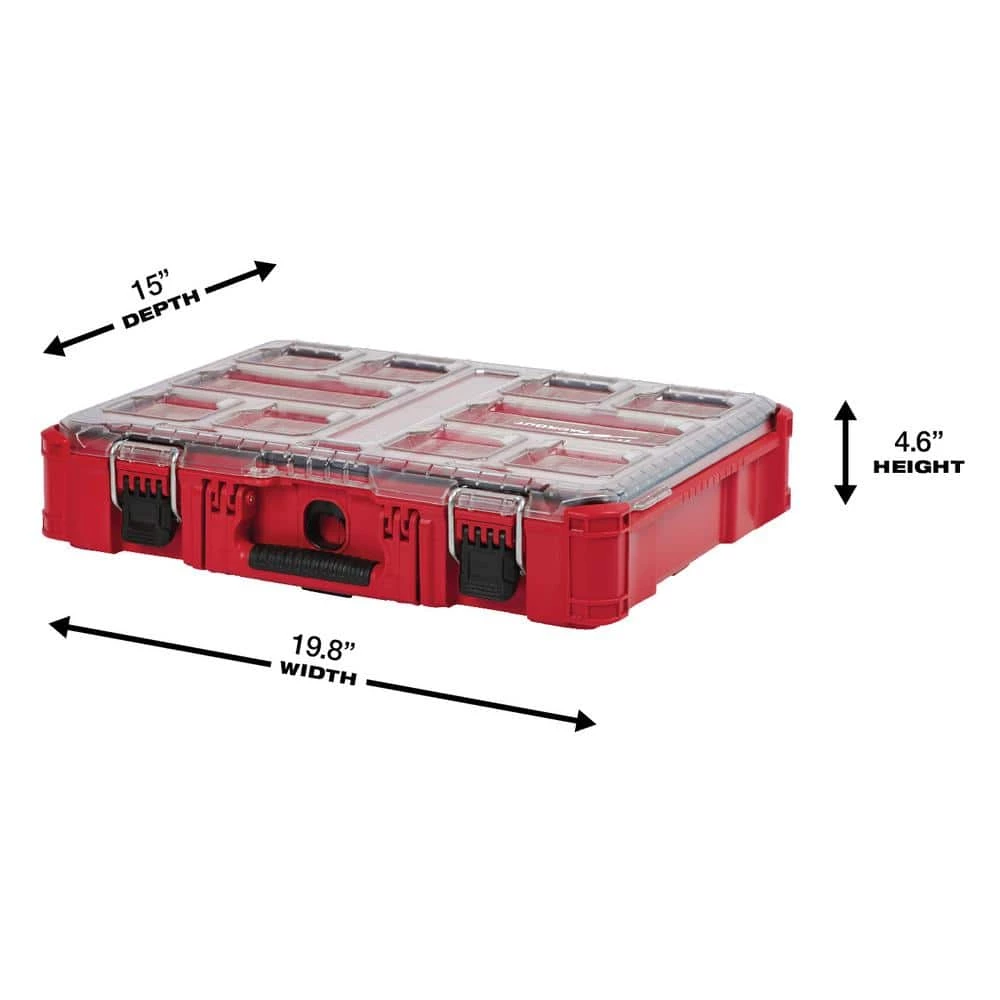 Milwaukee PACKOUT 11-Compartment Small Parts Organizer (3-Pack) 6 Milwaukee PACKOUT 11-Compartment Small Parts Organizer (3-Pack) - Image 4