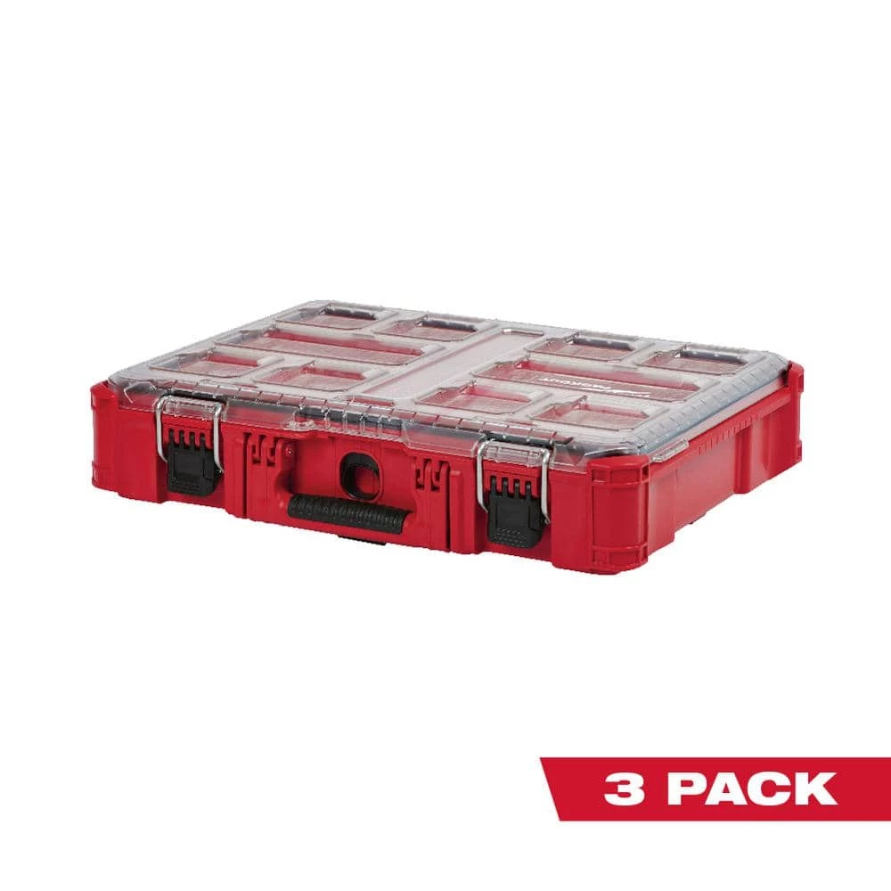 Milwaukee PACKOUT 11-Compartment Small Parts Organizer (3-Pack) 3 Milwaukee PACKOUT 11-Compartment Small Parts Organizer (3-Pack)