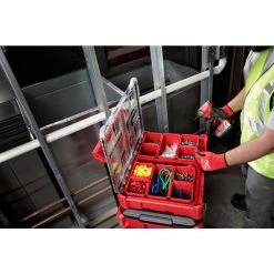 Milwaukee PACKOUT 11-Compartment Small Parts Organizer (3-Pack) 21 Milwaukee PACKOUT 11-Compartment Small Parts Organizer (3-Pack) -Tool Storage Online Shop red milwaukee modular tool storage systems 48 22 8430x3 c3 1000