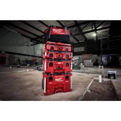 Milwaukee PACKOUT 11-Compartment Low-Profile Impact Resistant Portable Small Parts Organizer -Tool Storage Online Shop red milwaukee modular tool storage systems 48 22 8431 44 1000