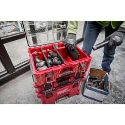 Milwaukee PACKOUT 20 in. Deep Organizer with 6 Compartments and Quick Adjust Dividers -Tool Storage Online Shop red milwaukee modular tool storage systems 48 22 8432 66 1000