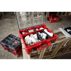 Milwaukee PACKOUT 20 in. Deep Organizer with 6 Compartments and Quick Adjust Dividers -Tool Storage Online Shop red milwaukee modular tool storage systems 48 22 8432 76 1000