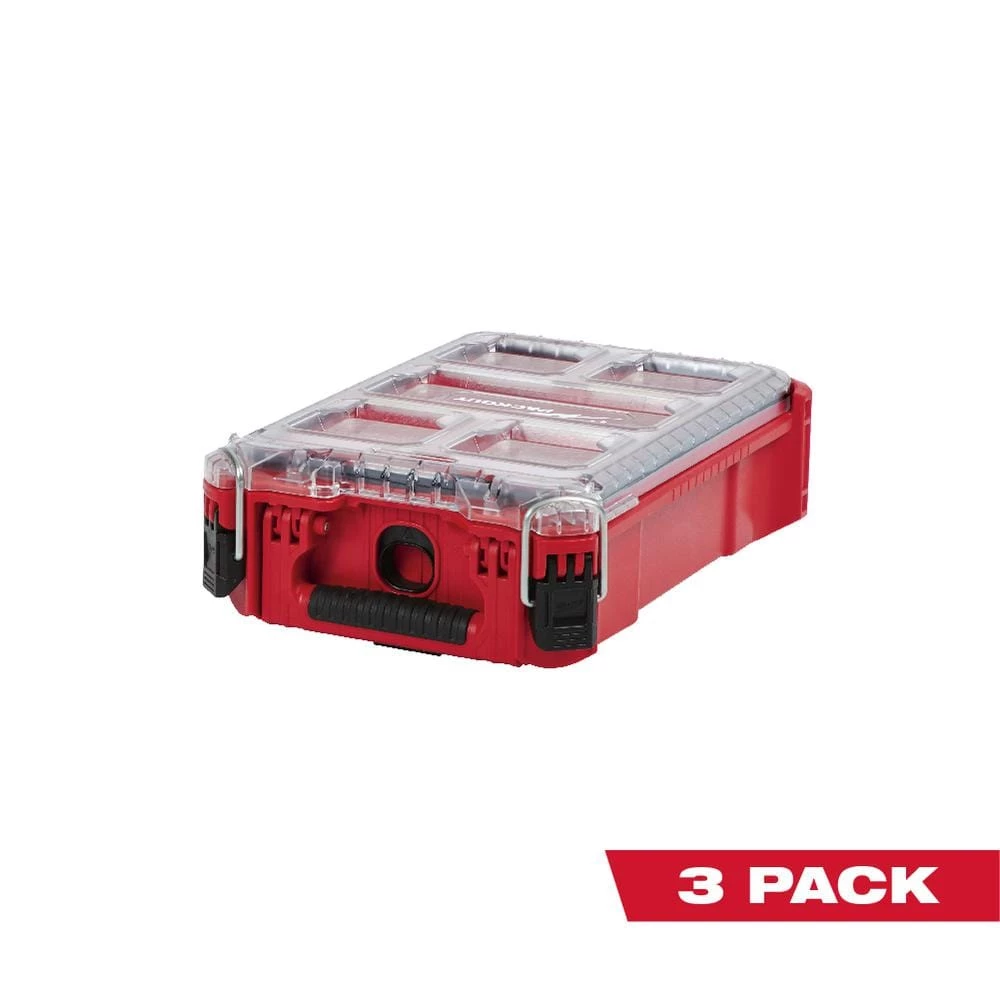 Milwaukee PACKOUT 5-Compartments Small Parts Organizer (3-Pack) 3 Milwaukee PACKOUT 5-Compartments Small Parts Organizer (3-Pack)