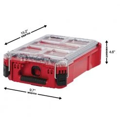 Milwaukee PACKOUT 5-Compartments Small Parts Organizer (3-Pack) 18 Milwaukee PACKOUT 5-Compartments Small Parts Organizer (3-Pack) -Tool Storage Online Shop red milwaukee modular tool storage systems 48 22 8435x3 77 1000