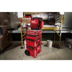 Milwaukee PACKOUT 5-Compartment Low-Profile Compact Small Parts Organizer (5-Pack) -Tool Storage Online Shop red milwaukee modular tool storage systems 48 22 8436x5 4f 1000