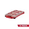 Milwaukee PACKOUT 5-Compartment Low-Profile Compact Small Parts Organizer (5-Pack) -Tool Storage Online Shop red milwaukee modular tool storage systems 48 22 8436x5 64 1000